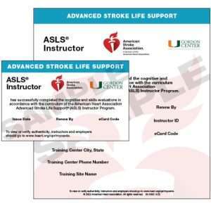AHA ASLS Instructor Card