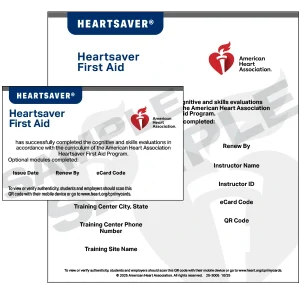 Heartsaver First Aid eCard