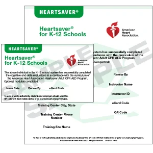 Heartsaver for K-12 Schools eCard